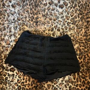 Black Lace Shorts